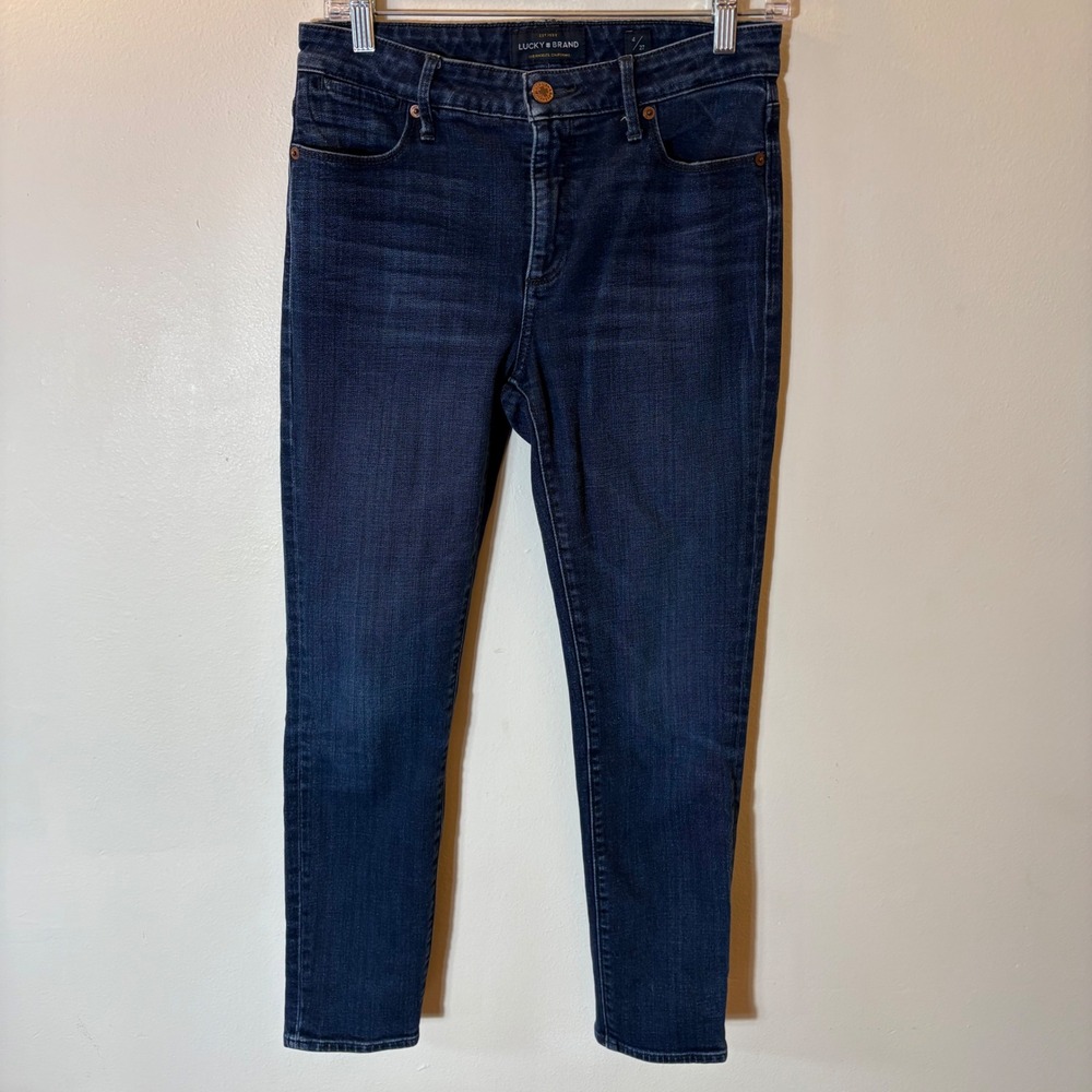 Lucky Brand Hayden Crop Jeans Dark Wash Indigo Size 4/27